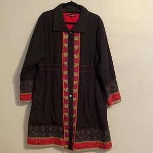 Gudrun Sjoden quilt-lined coat